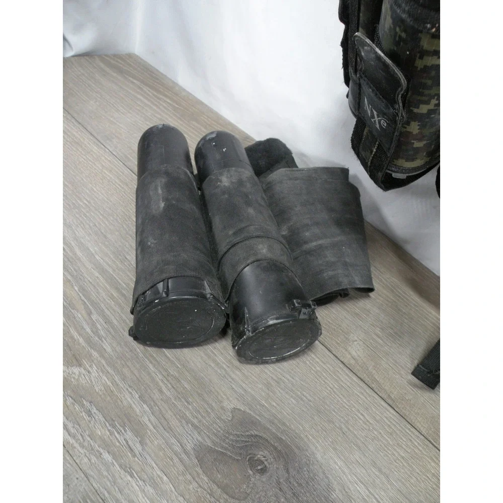 NXe Paintball Vest Digital Camo Harness Pod Pack with 7 Pods - Adjustable Size